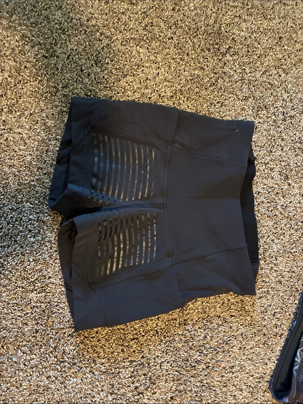 lululemon Athletica Black Athletic Shorts with Vent Panels